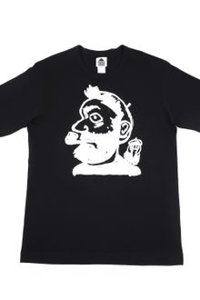 Comme Des Garçons X Dover Street Market Cotton Jersey with Character Placed Motif Printed Short Sleeves T-shirt - Lyst