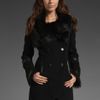 Mackage Tanya Fur Collar Coat in Black - Lyst