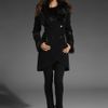 Mackage Tanya Fur Collar Coat in Black - Lyst