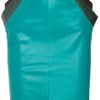 Matthew Williamson Patchwork Leather Skirt in Green (blue) - Lyst