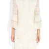 Matthew Williamson Poppy Beaded Silkgeorgette Shift Dress in Beige (poppy) - Lyst