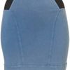 Topshop Blue Panel Bodycon Skirt in Blue - Lyst