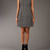 Alexander Mcqueen Tweed Dress in Gray (black) - Lyst