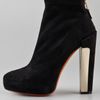 B Brian Atwood Edeline Suede High Heel Booties in Black - Lyst