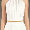 Yves Saint Laurent Chain Detail Jumpsuit in White - Lyst