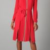 Bcbgmaxazria Cambria Shirt Dress in Red (flame) - Lyst