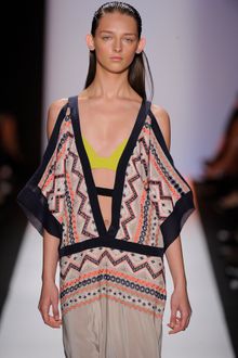 BCBGMAXAZRIA Spring 2012 Shoulderless Jumpsuit - Lyst