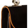 Gucci Leathertrimmed Suede Shoulder Bag in Black - Lyst