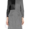 Mcq By Alexander Mcqueen Leatherpaneled Woolblend Dress in Gray - Lyst