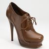 Yves Saint Laurent Ysl Tribute Laceup Ankle Boots in Brown (tobacco) - Lyst