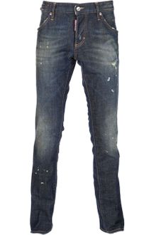 DSquared2 Straight Leg Distressed Jean - Lyst