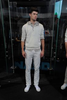 DKNY Spring 2012 Cream Chino Trousers - Lyst