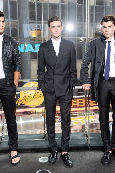 Dkny Spring 2012 2Piece DoubleBreasted Gray Suit in Gray for Men - Lyst