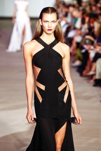 Prabal Gurung Spring 2012 Black Cutaway Gown - Lyst