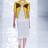 Derek Lam Colorblock Leather Jacket in Yellow - Lyst