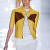 Derek Lam Colorblock Leather Jacket in Yellow - Lyst