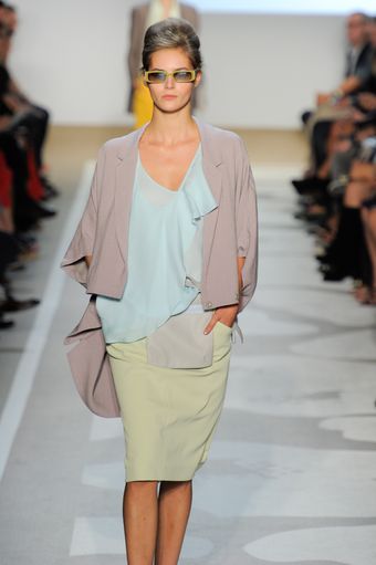 Diane Von Furstenberg Spring 2012 Sand De-Constructed Jacket - Lyst