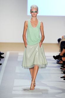 Diane Von Furstenberg Spring 2012 Cream Sequined A-Line Skirt - Lyst