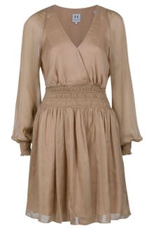 Halston Heritage Smocked Dress - Lyst