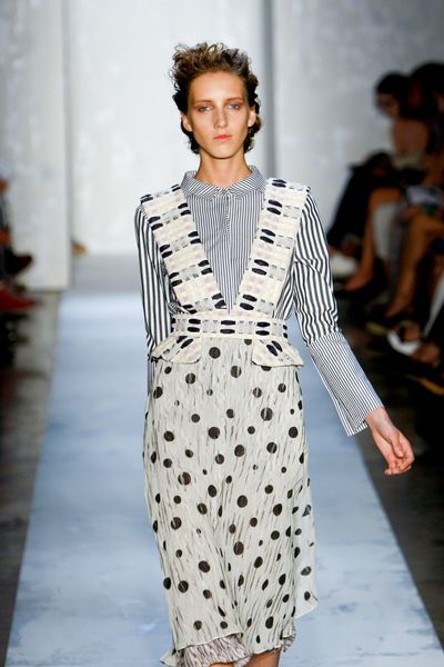Suno Spring 2012 Striped Shirt in Blue - Lyst