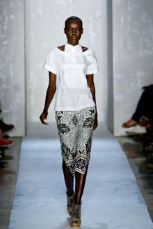 Suno Spring 2012 White Short-Sleeve Clinical Tunic - Lyst
