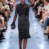Zac Posen Silk Satin Pencil Skirt in Black - Lyst