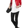 Victoria Beckham Glossed Midrise Skinny Jeans in Black - Lyst