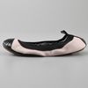 Yosi Samra Elastic Top Line 2 Tone Ballet Flats in Black (nude) - Lyst