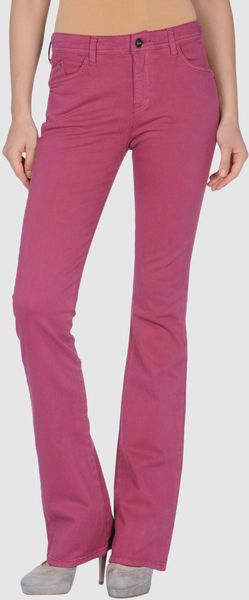 Armani Jeans Denim Pants in Purple - Lyst