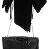 Christian Louboutin Artemis Glossedpython Shoulder Bag in Black - Lyst