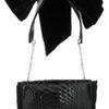 Christian Louboutin Artemis Glossedpython Shoulder Bag in Black - Lyst
