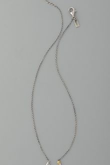 Elizabeth And James Round Antler Pendant Necklace - Lyst