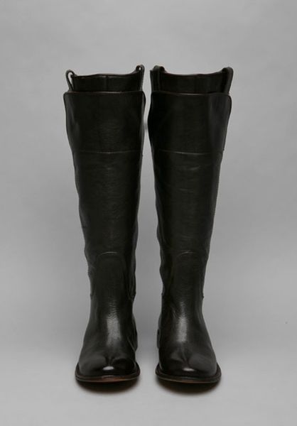 frye paige tall riding boot dark brown