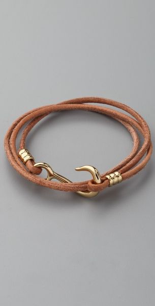 Giles & Brother Hook Wrap Bracelet in Gold - Lyst