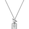 Gucci Dog Tag Necklace with Engraved Gucci Crest in Silver for Men - Lyst