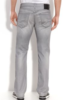 Hugo Boss Boss Black Maine Straight Leg Jeans (grey Wash) - Lyst