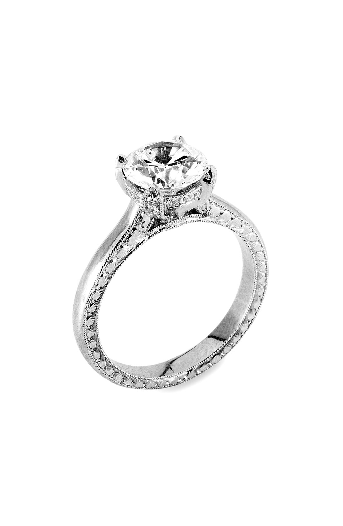 Jack Kel ge Platinum Diamond Setting Ring In Silver platinum Lyst jack-kel-ge-platinum-diamond-setting-ring-in-silver-platinum-lyst