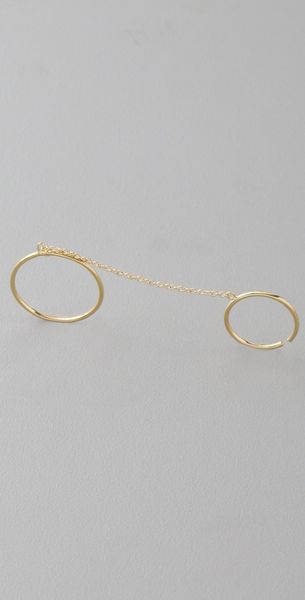Jacquie Aiche Smooth Slave Chain Ring in Gold (yellow) - Lyst