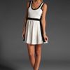Jay Godfrey Summers Color Block Dress in White/black in Black (white & black) - Lyst