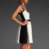Jay Godfrey Summers Color Block Dress in White/black in Black (white & black) - Lyst