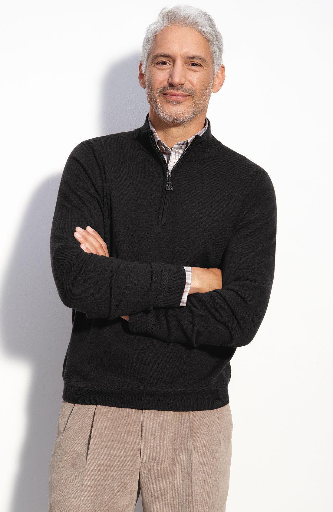 John W. NordstromÂ® Cashmere Sweater in Black for Men | Lyst