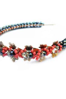 Jolita Jewellery Headband with Pink Coral and Pearls - Lyst