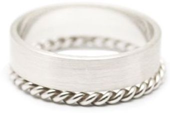 Jung Ee Eun Silver Band with Twist Ring - Lyst