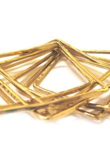 Larissa Landinez Square Brass Bracelet - Lyst