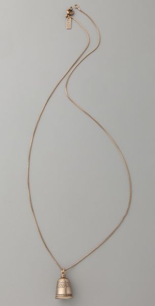 Madewell Thimble Pendant Necklace - Lyst
