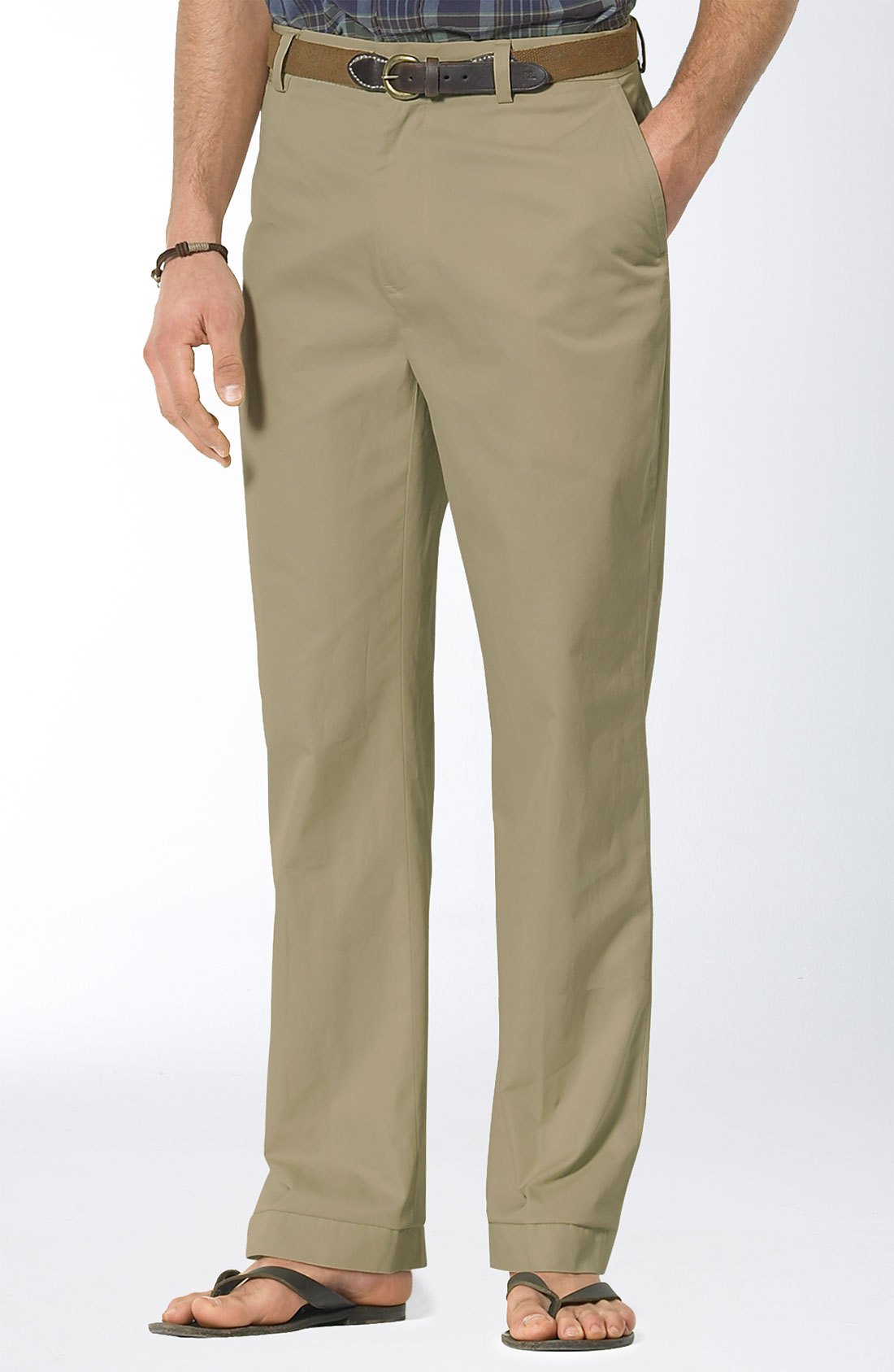 gray polo khaki pants