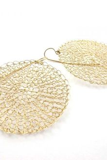 Sari Glassman Circles - Knitted Earrings - 14k Gf - Lyst
