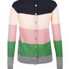 Sonia By Sonia Rykiel Bow Neck Button Back Stripey Jumper in Multicolor - Lyst