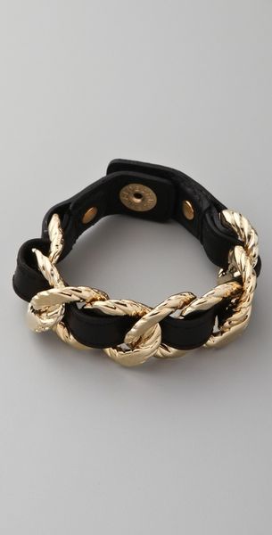 Temperley London Chain Bracelet in Black - Lyst