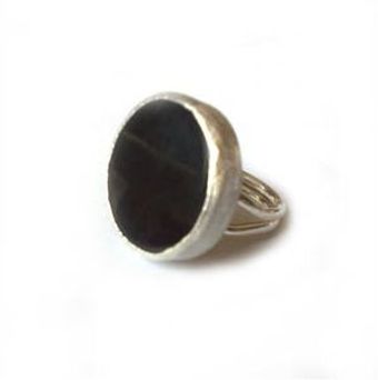Toosis The Black Onyx and Silver Ring - Lyst